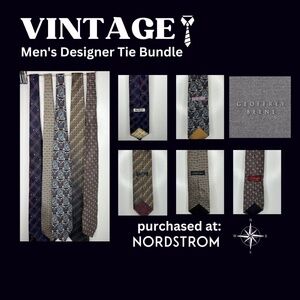 Sold ❌‼️Vintage Men's Tie Bundle - Geoffrey Beene, Bill
